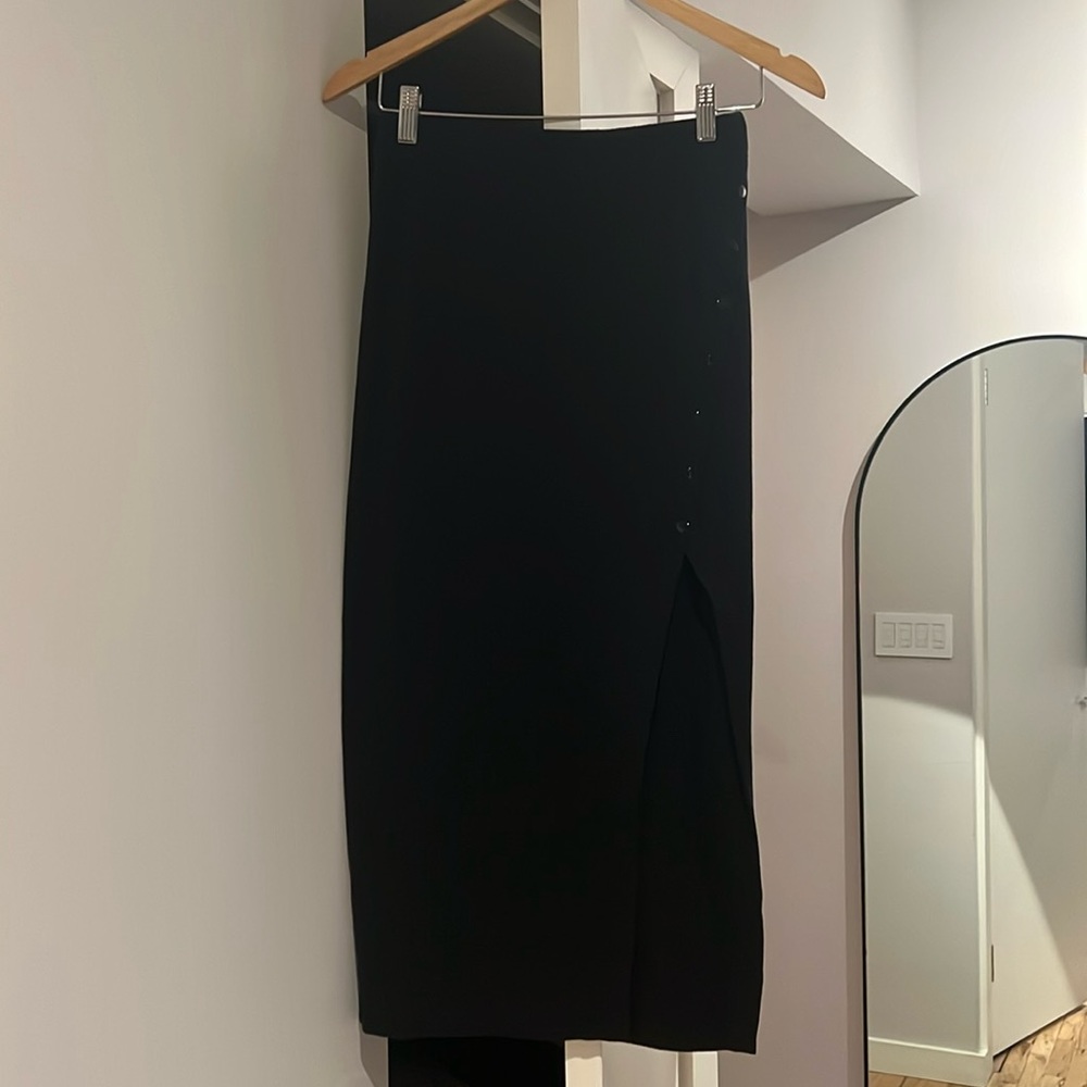 Rebecca Minkoff Black Midi Skirt
